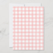 Berry Sweet Gingham Strawberry Baby Shower Einladung (Rückseite)