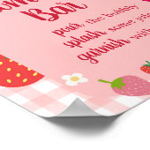 Berry Sweet Gingham Strawberry Mama Osa Bar Poster (Ecke)