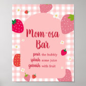 Berry Sweet Gingham Strawberry Mama Osa Bar Poster (Vorne)