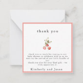 Berry Sweet Girl Baby Dusche Danke Karte (Vorderseite)