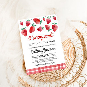 Berry Sweet Girl Baby Shower Einladung