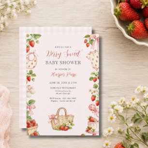 Berry Sweet Girl Babyparty-Einladung Einladung