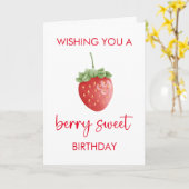 Berry Sweet Happy Birthday Card Karte (Gelbe Blume)