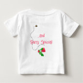 Berry Sweet "I m One" Strawberry Bunch 1. Baby T-shirt (Rückseite)