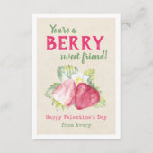 Berry Sweet Kids Classroom Valentinische Karten (Vorderseite)