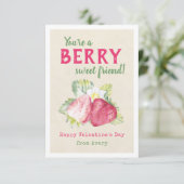 Berry Sweet Kids Classroom Valentinische Karten (Stehend Vorderseite)