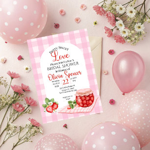 Berry Sweet Love Hochzeitsdusche-Einladung Einladung