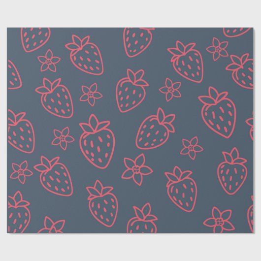 Berry Sweet Moments Wrapping Paper Geschenkpapier (Flach)