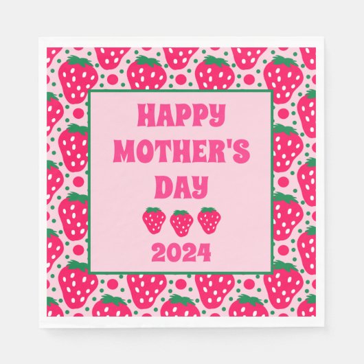 Berry Sweet Mother's Day Brunch Party Serviette (Vorderseite)