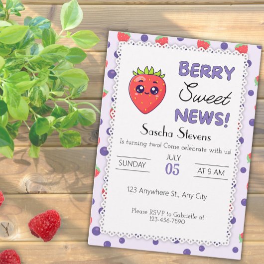 Berry Sweet News! Einladung zum Geburtstag