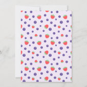 Berry Sweet News! Einladung zum Geburtstag (Rückseite)