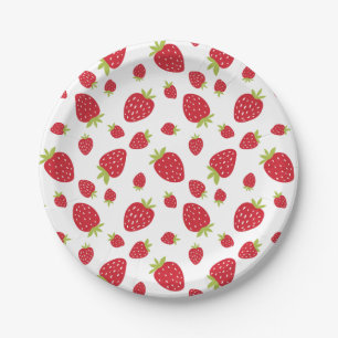 Berry Sweet Niedlich Strawberry Pattern Kindergebu Pappteller