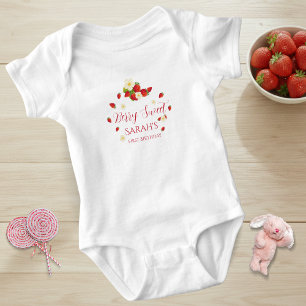 Berry Sweet One Erdbeere 1. Geburtstag Baby Strampler