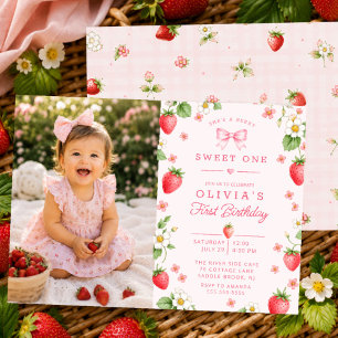 Berry Sweet One Geburtstagseinladung Einladung