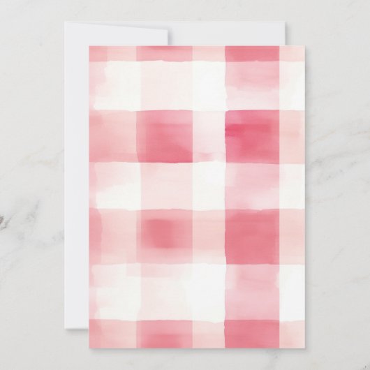 Berry Sweet One Niedlich Girl Strawberry 1. Geburt Einladung (Rückseite)