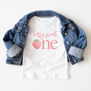 Berry Sweet One Strawberry Erster Geburtstag Shirt