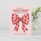 Berry Sweet Party Einladung (Stehend Vorderseite)