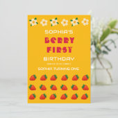 Berry Sweet Party Einladung (Stehend Vorderseite)