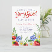 Berry Sweet Party Einladung (Stehend Vorderseite)