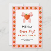 Berry Sweet Party Einladung (Vorderseite)