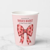 Berry Sweet Party Einladung Pappbecher (Rückseite)