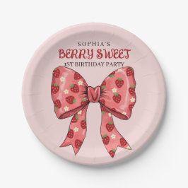 Berry Sweet Party Einladung Pappteller