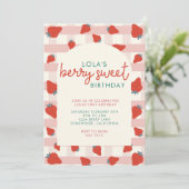 BERRY SWEET PARTY INVITE EINLADUNG (Stehend Vorderseite)