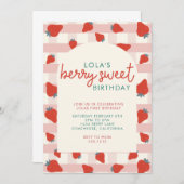 BERRY SWEET PARTY INVITE EINLADUNG (Vorne/Hinten)