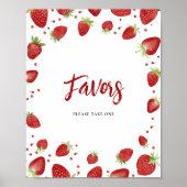 Berry Sweet Personalizable Baby Duschzeichen Poster (Vorne)