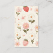 Berry Sweet Pink Coquette Baby Books for Baby Begleitkarte (Rückseite)