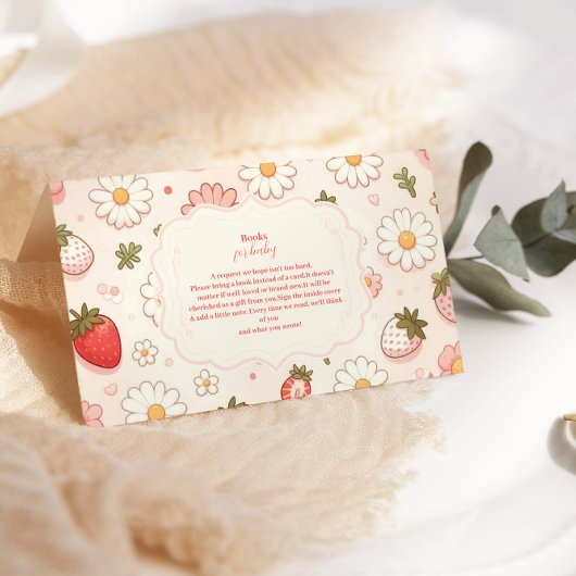 Berry Sweet Pink Coquette Baby Books for Baby Begleitkarte