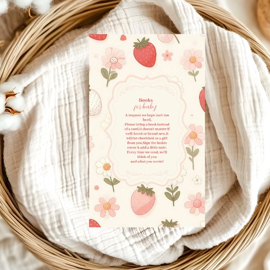 Berry Sweet Pink Coquette Baby Books for Baby Begleitkarte