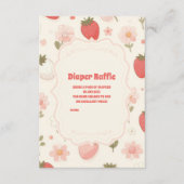 Berry Sweet Pink Coquette Baby Diapper Raffle Begleitkarte (Vorderseite)