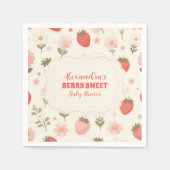 Berry Sweet Pink Coquette Baby Serviette (Vorderseite)