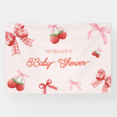 Berry Sweet Pink Coquette Babydusche Banner (Horizontal)