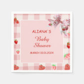 Berry Sweet Pink Coquette Babydusche Napkins Serviette (Vorderseite)