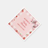 Berry Sweet Pink Coquette Babydusche Napkins Serviette (Ecke)