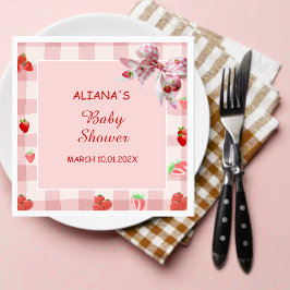 Berry Sweet Pink Coquette Babydusche Napkins Serviette