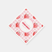 Berry Sweet Pink Coquette Babydusche Serviette (Ecke)