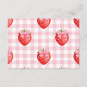 Berry Sweet Pink Diapper Raffle Begleitkarte (Rückseite)