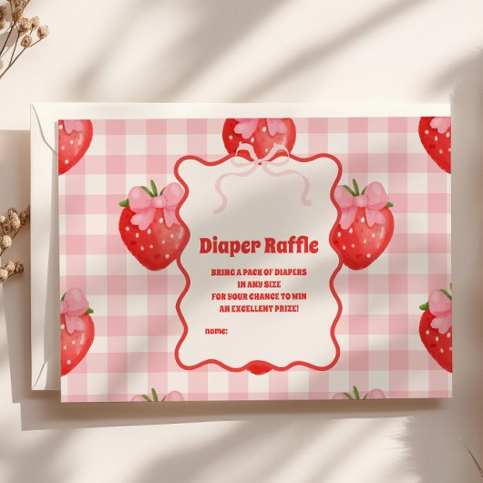 Berry Sweet Pink Diapper Raffle Begleitkarte