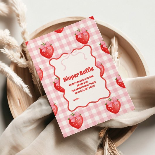 Berry Sweet Pink Diapper Raffle Begleitkarte