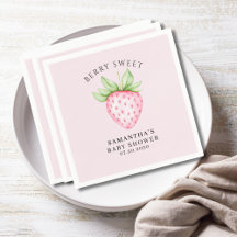 Berry Sweet Pink Erdbeermädchen-Baby-Party