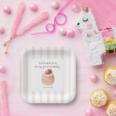 Berry Sweet Pink First Birthday  Pappteller (Party)
