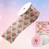 Berry Sweet Pink Gingham Duwer Satinband