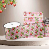 Berry Sweet Pink Gingham Duwer Satinband