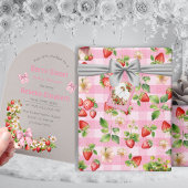 Berry Sweet Pink Gingham Wrapping Paper Geschenkpapier