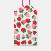 Berry Sweet Pink Strawberry Baby Dusche Vielen Dan Geschenkanhänger (Rückseite)