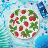 Berry Sweet Raspberry Paper Plate Pappteller (Party)
