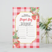 Berry Sweet rät, was in der Windeltasche ist (Stehend Vorderseite)